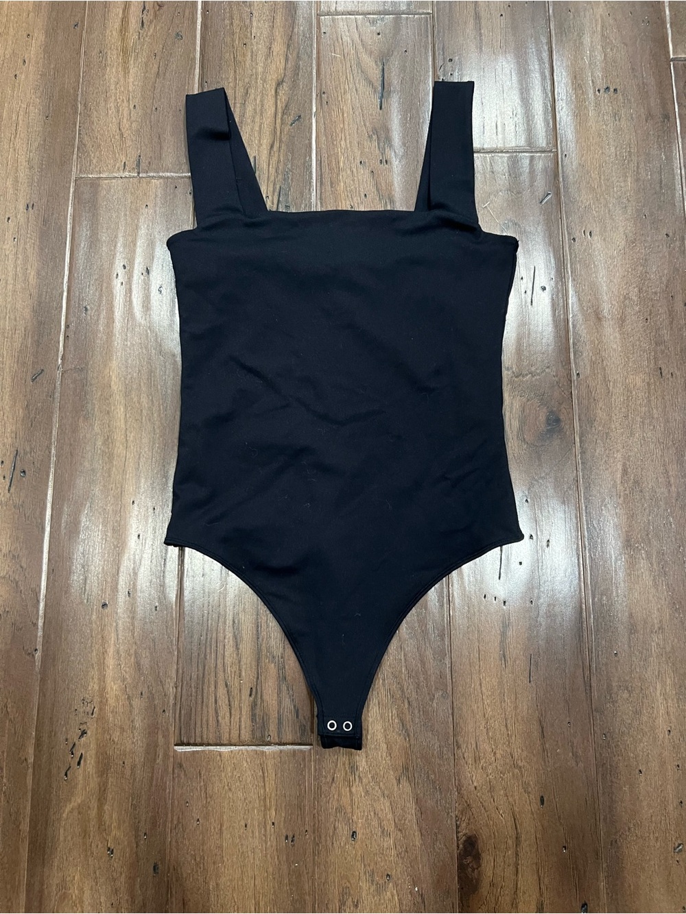 Abercrombie & Fitch Black Square-Neck Bodysuit